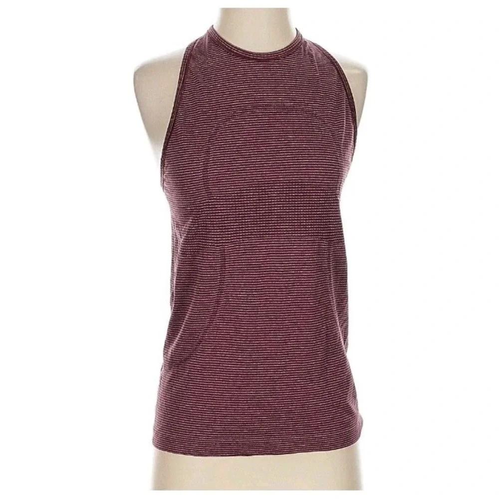 Lululemon Women's 8 Swiftly Tech Racerback Tank Top‎ Running Gym Striped